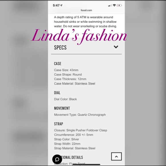 Fossil men’s Flynn Sport Chronograph watch - Picture 6 of 8